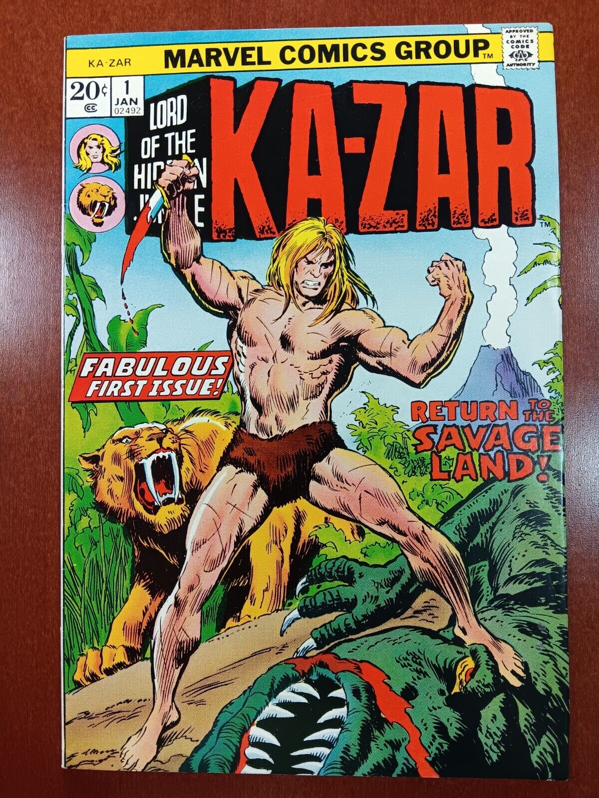 Ka-Zar #1..1974..Marvel Comics..Great copy..
