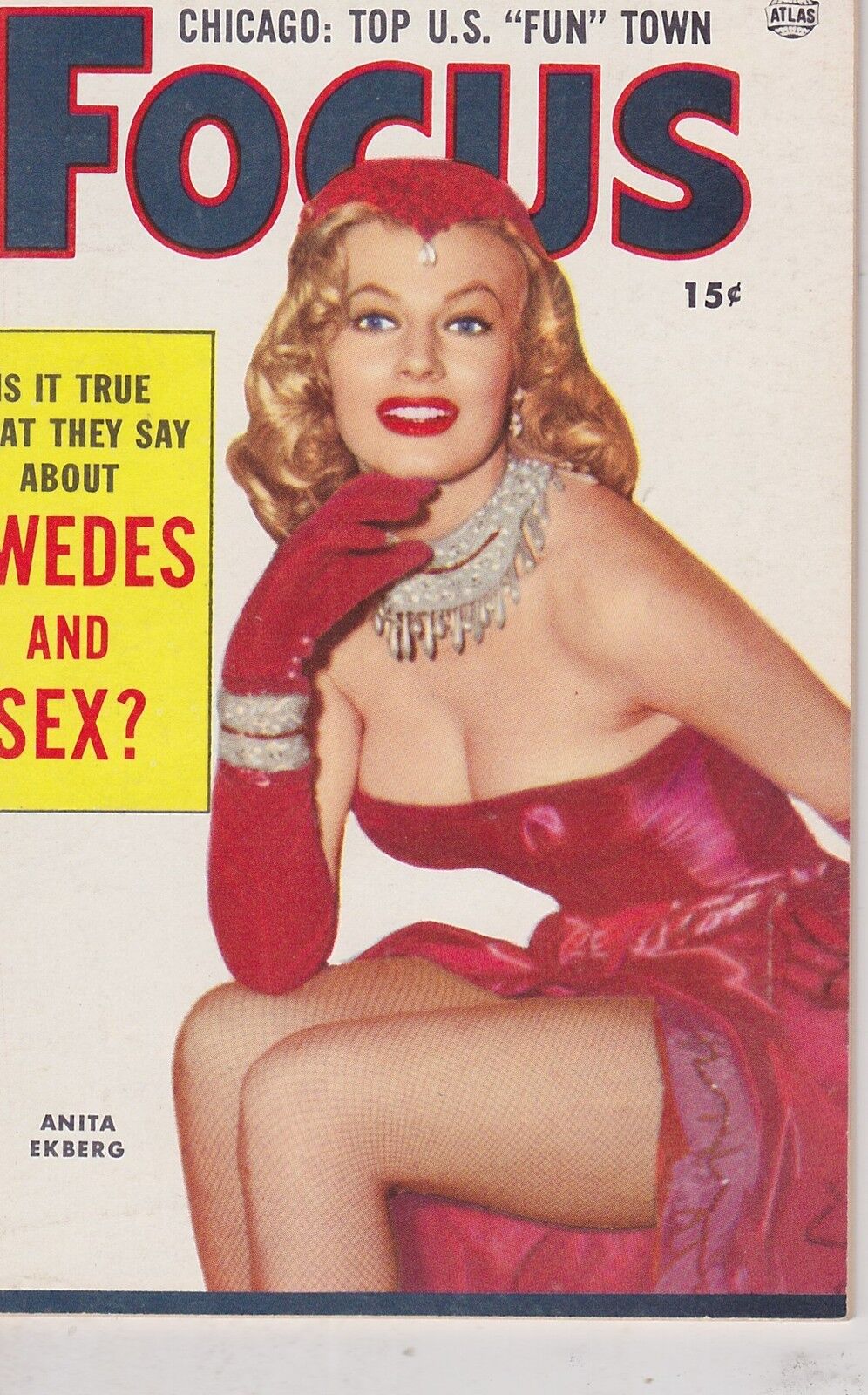 (UNREAD) Cheesecake pinup digest magazine #656 - AUG 1955 - FOCUS