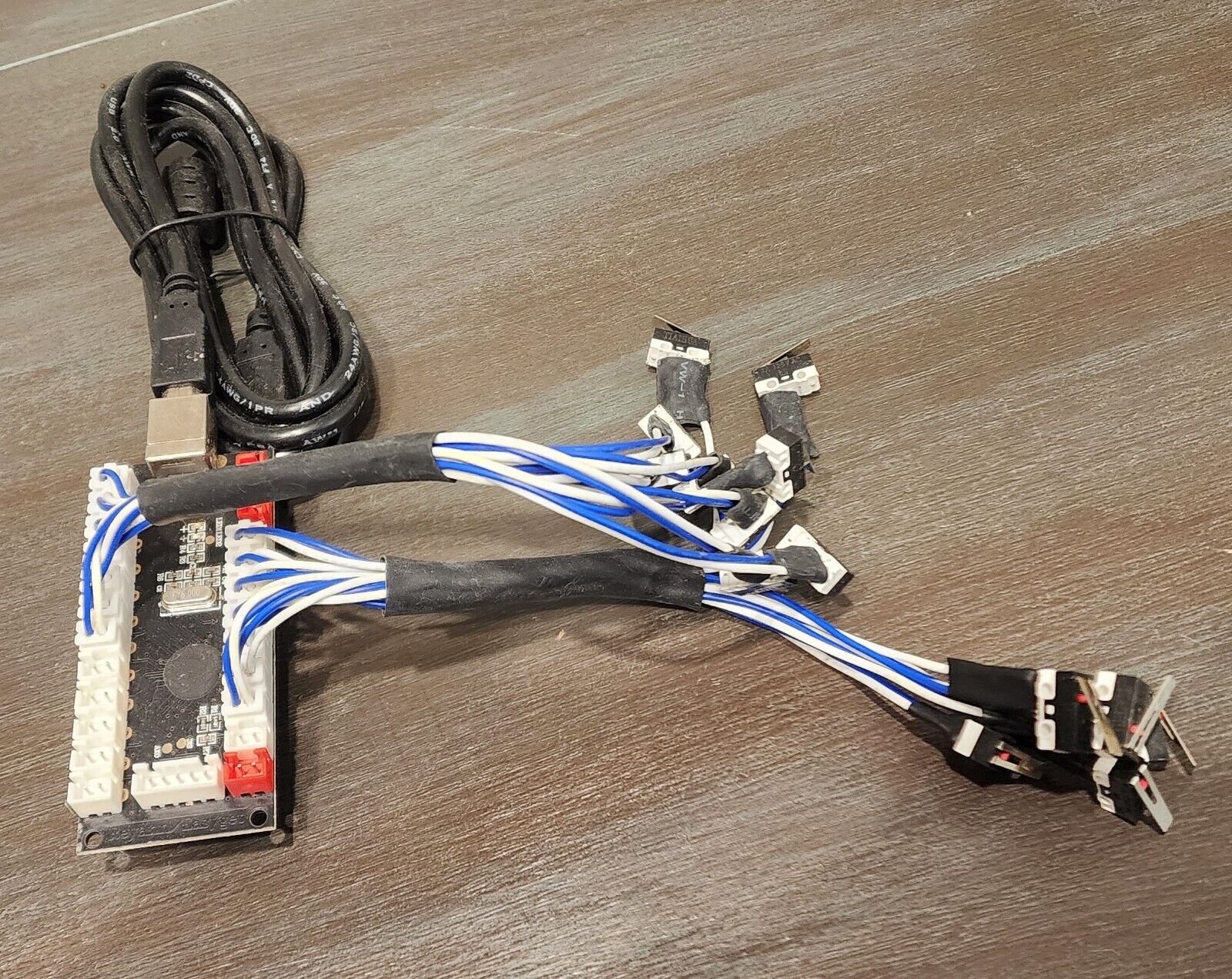 Zero Delay USB Encoder with switches and USB cables