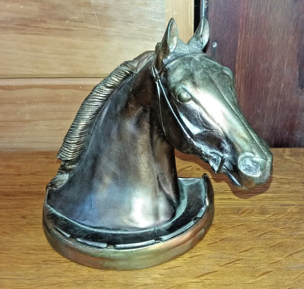 1946 Gladys Brown MORGAN HORSE bookend (singular) Dodge Forge Co. Bronze finish