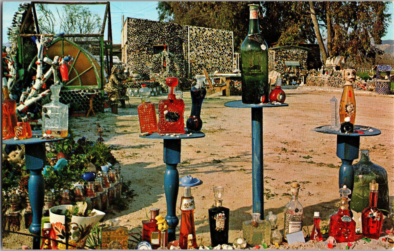 Vtg Postcard California, The Bottle Village, Cochran St. , Santa Susana, CA.