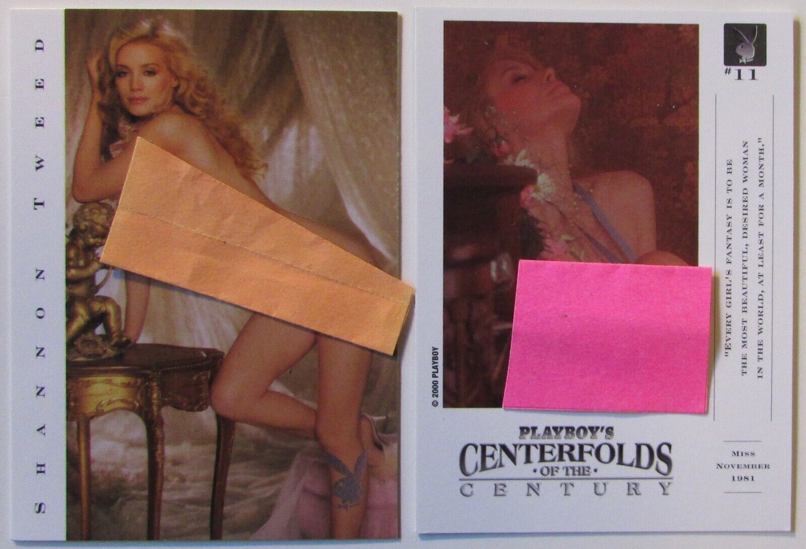 Playboy Centerfolds of the Century collector trading cards sold singly you pick