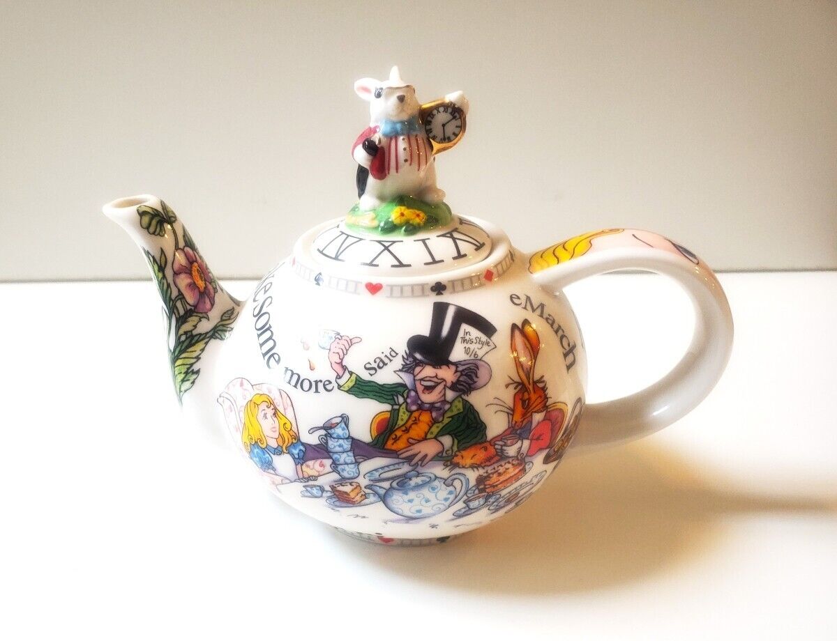 Beautiful Alice In Wonderland Teapot By Paul Cardew 2008 designed in England