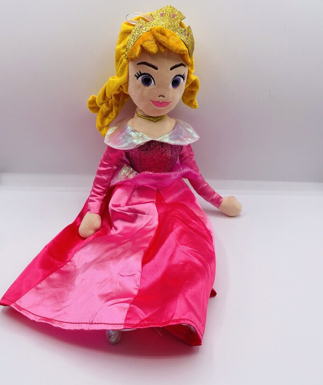 Disney Store Princess Aurora Plush Doll. Sleeping Beauty Plush Doll 18”