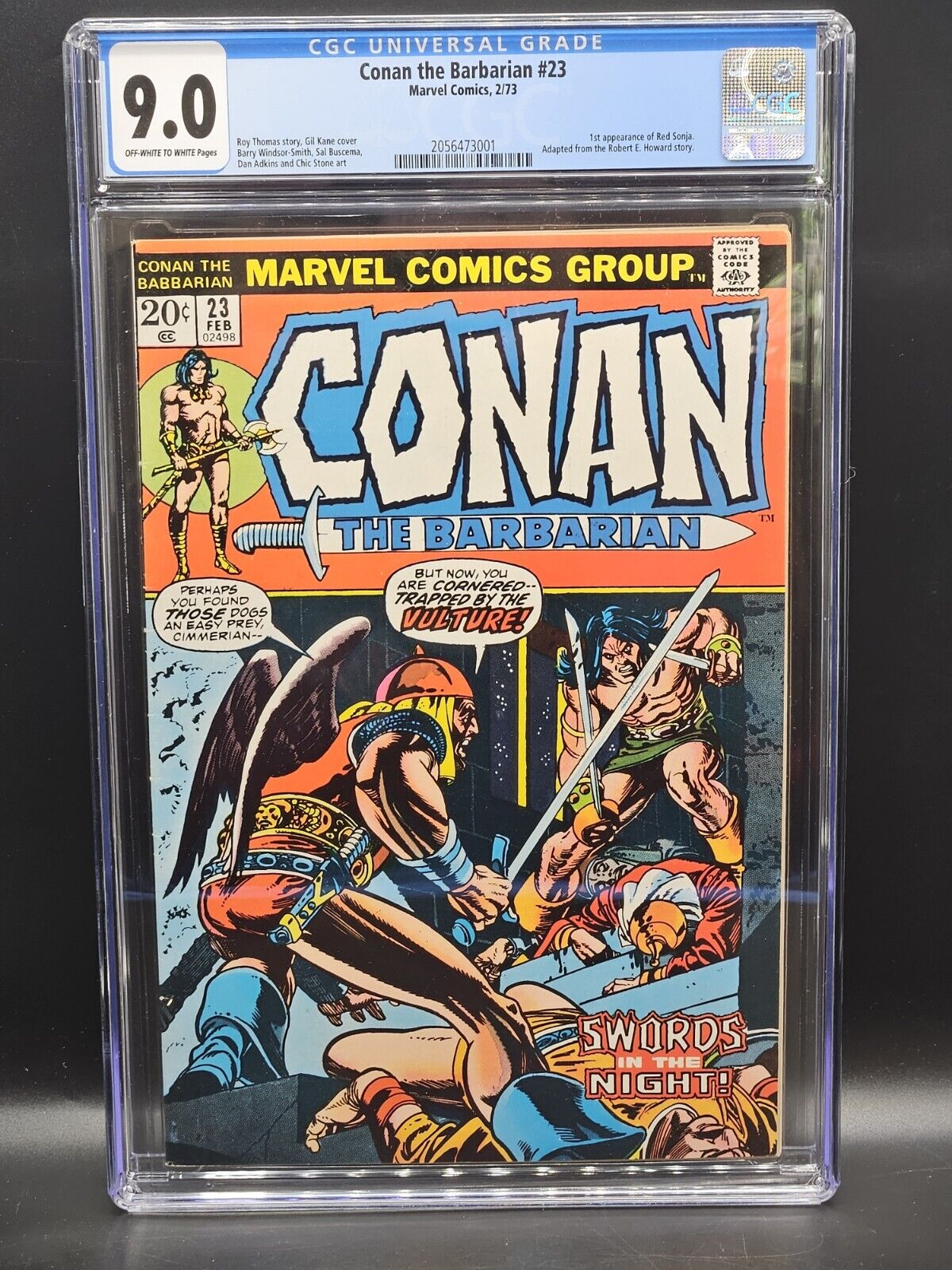 Conan The Barbarian 23 1973 Cgc 9.0  Marvel Comics 1st Red Sonja