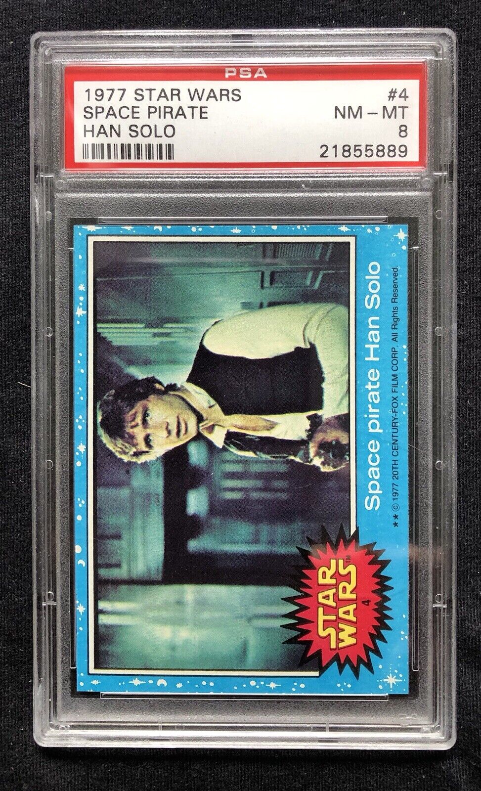 1977 Topps Star Wars Space Pirate #4 Han Solo PSA 8 NM-MT Series 1