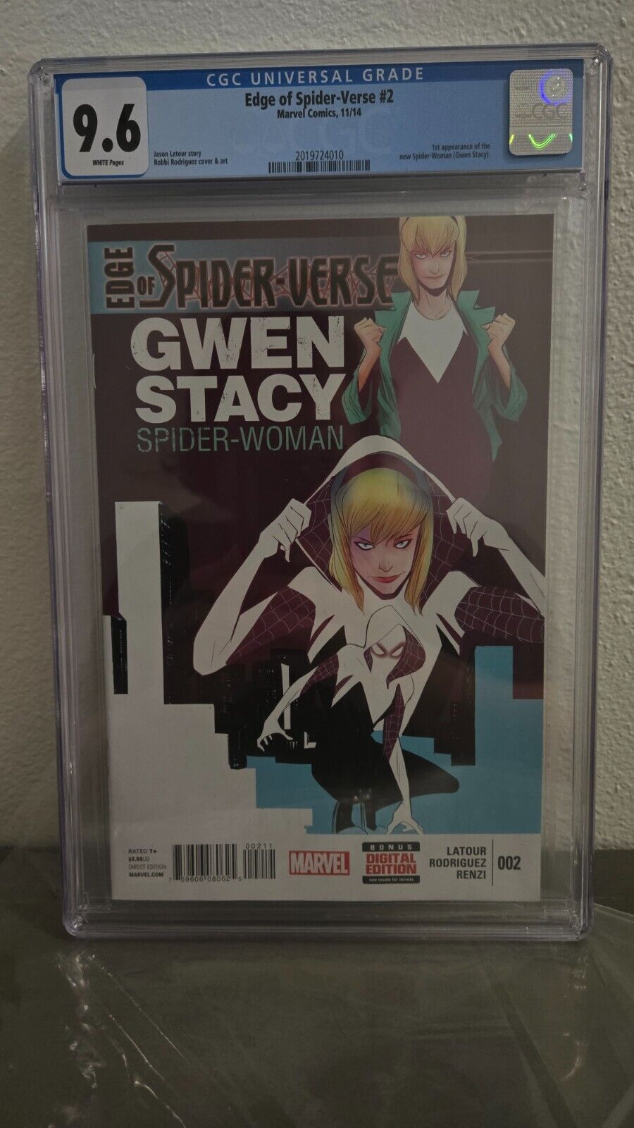 Edge of Spider-Verse #2 CGC 9.6 - First Appearance of Spider-Gwen 