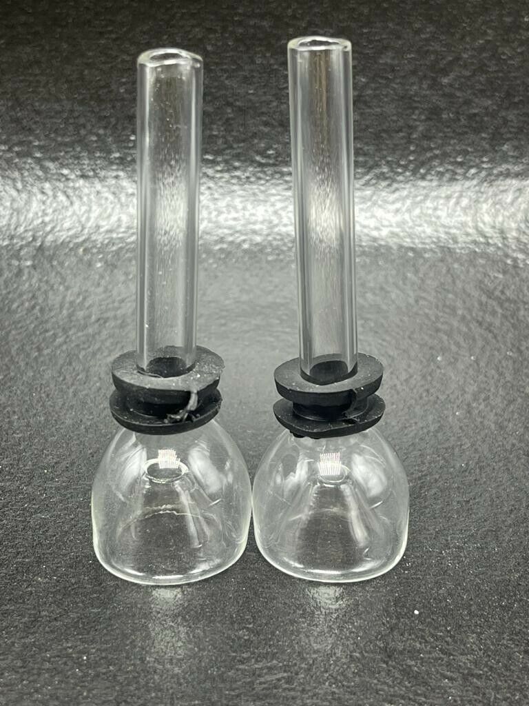 2 PACK DOWNSTEM 10MM CLEAR GLASS REPLACEMENTS 3\