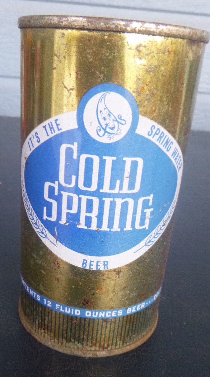 vintage Cold Spring flat top beer can sports Cold Springs Minnesota