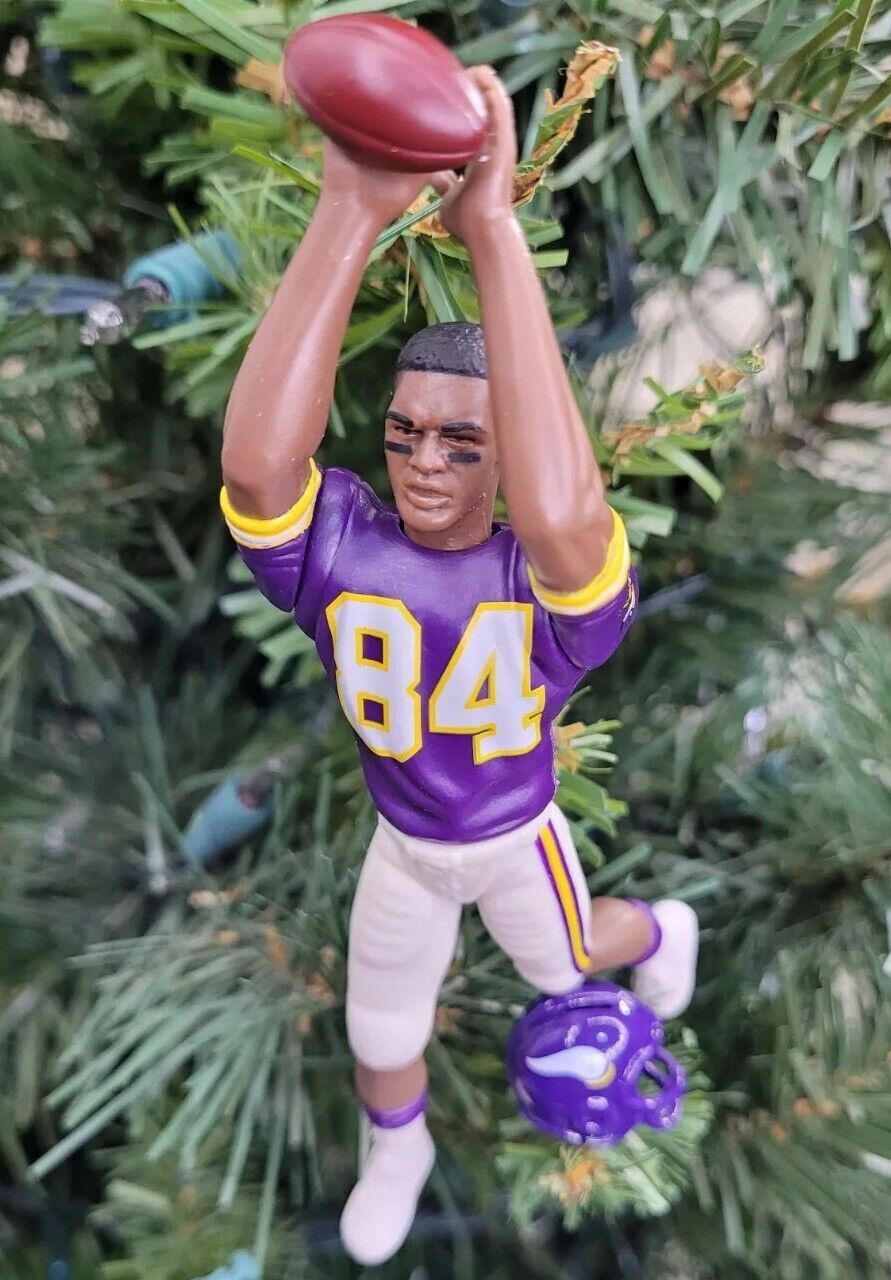 Randy Moss Minnesota Vikings NFL Football Xmas Tree Ornament Holiday vtg Jersey