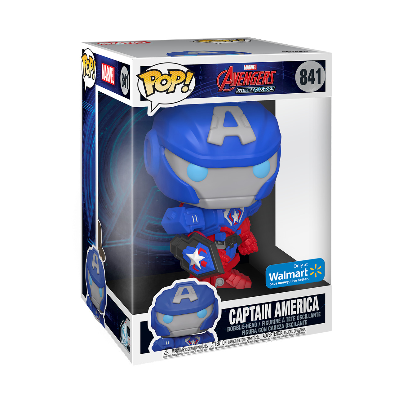 Funko Pop Jumbo 10 in: Marvel - Captain America - Walmart - Captimus Prime