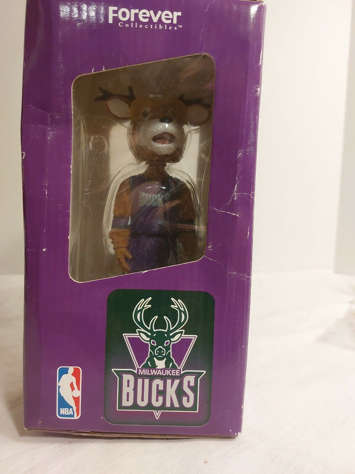 New Rare Forever Collectibles Mascot Bango Bobblehead Milwaukee Bucks In Box