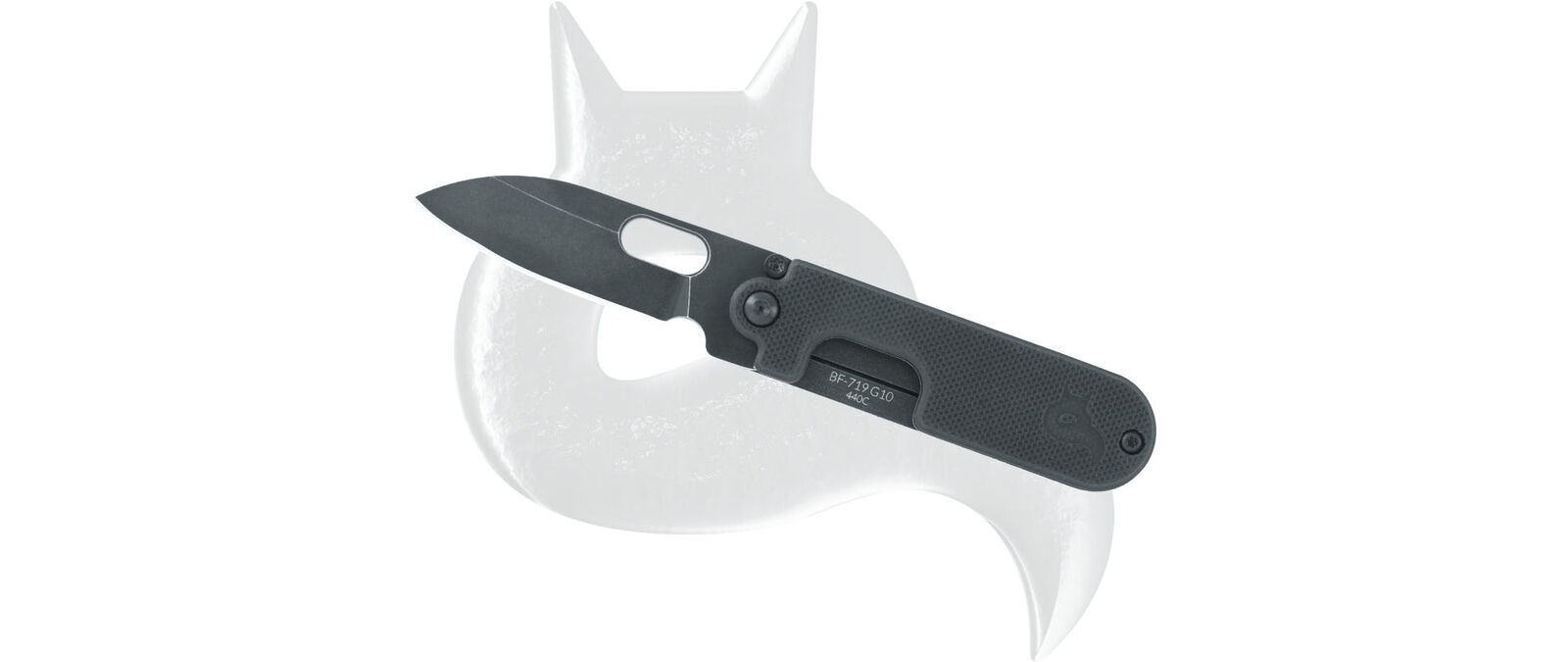 BLACK FOX Knife Bean Gen2 Slipjoint BF-719 G10 Black 440C Steel Pocket Knives