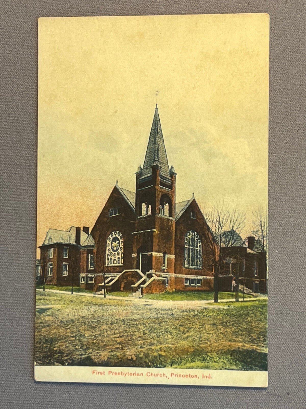 Indiana, IN, Princeton, First Presbyterian Church, ca 1910