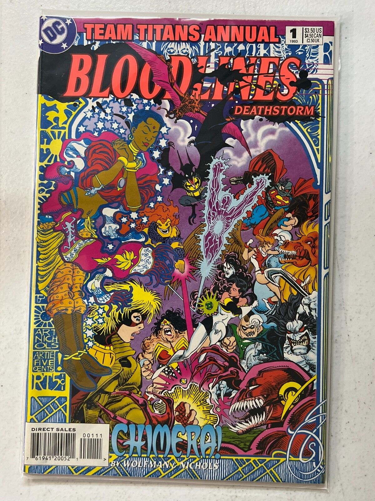 TEAM TITANS ANNUAL #1 BLOODLINES TIE-IN (1993) | Combined Shipping B&B