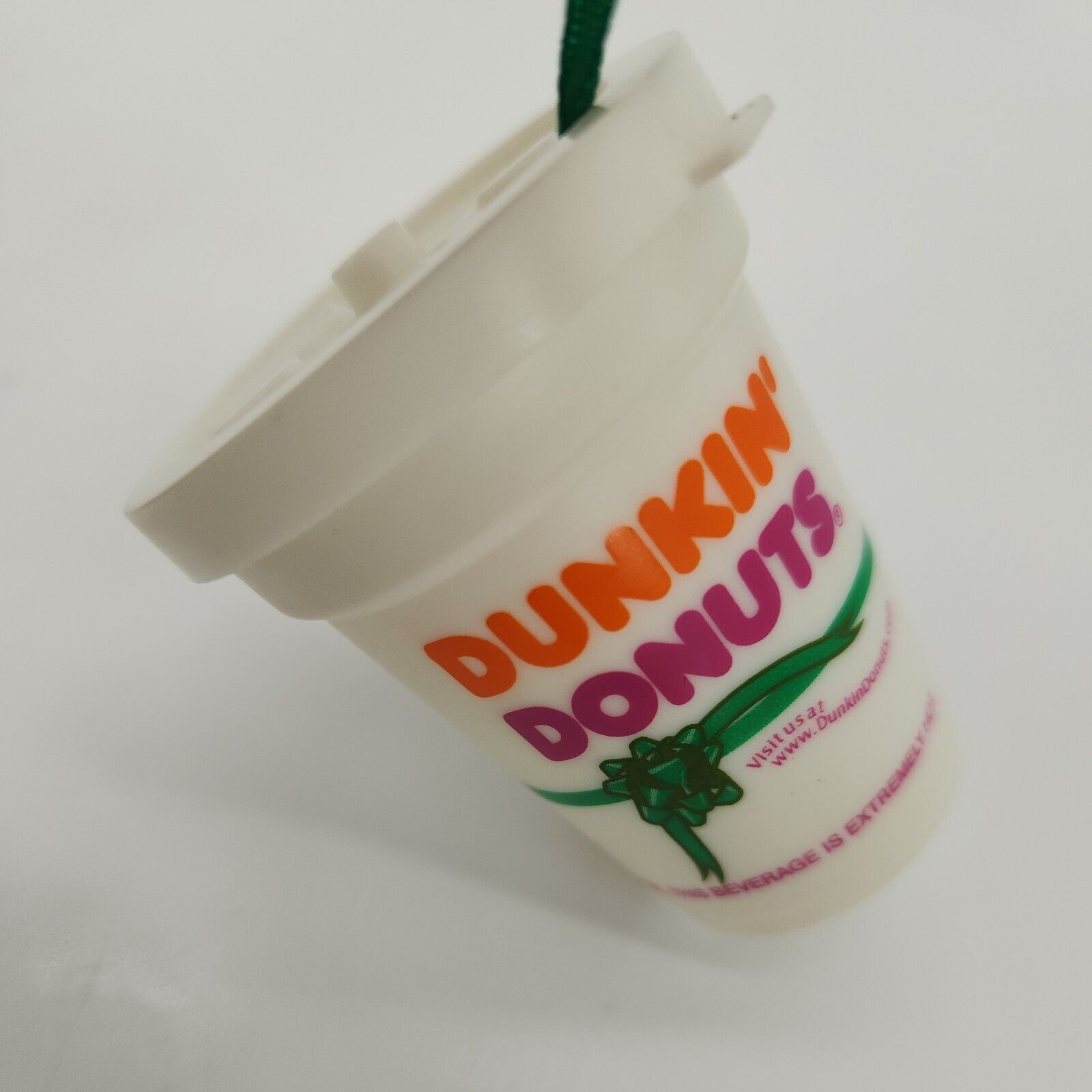2001 Dunkin' Donuts Christmas Tree Ornament Collector Holiday Coffee Cup Vintage