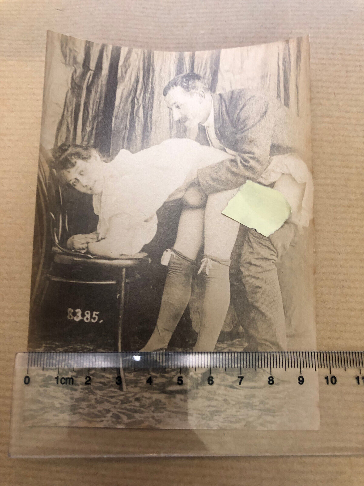 Vintage Albuminated 1 Woman 1 Man 1870 Erotic Antique Photo (11/15)