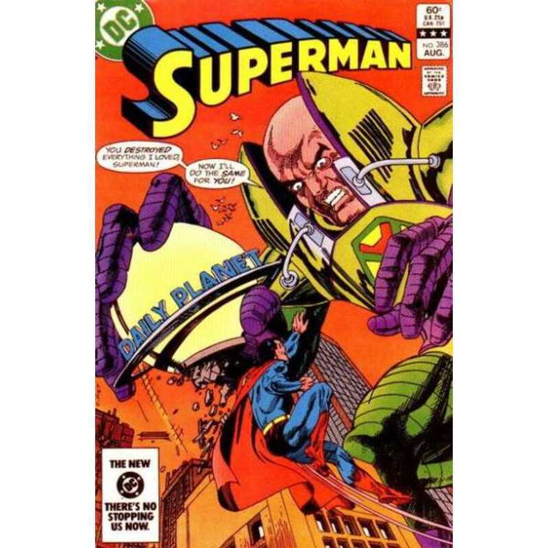 Superman #386  - 1939 series DC comics VF minus Full description below [h,