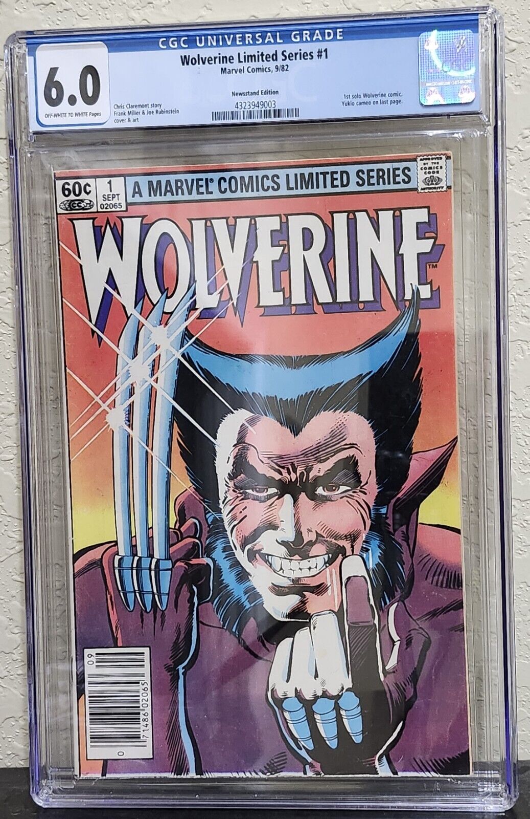 Marvel Comics Wolverine Limited Series #1 CGC 6.0 Miller/Claremont Yukio Cameo