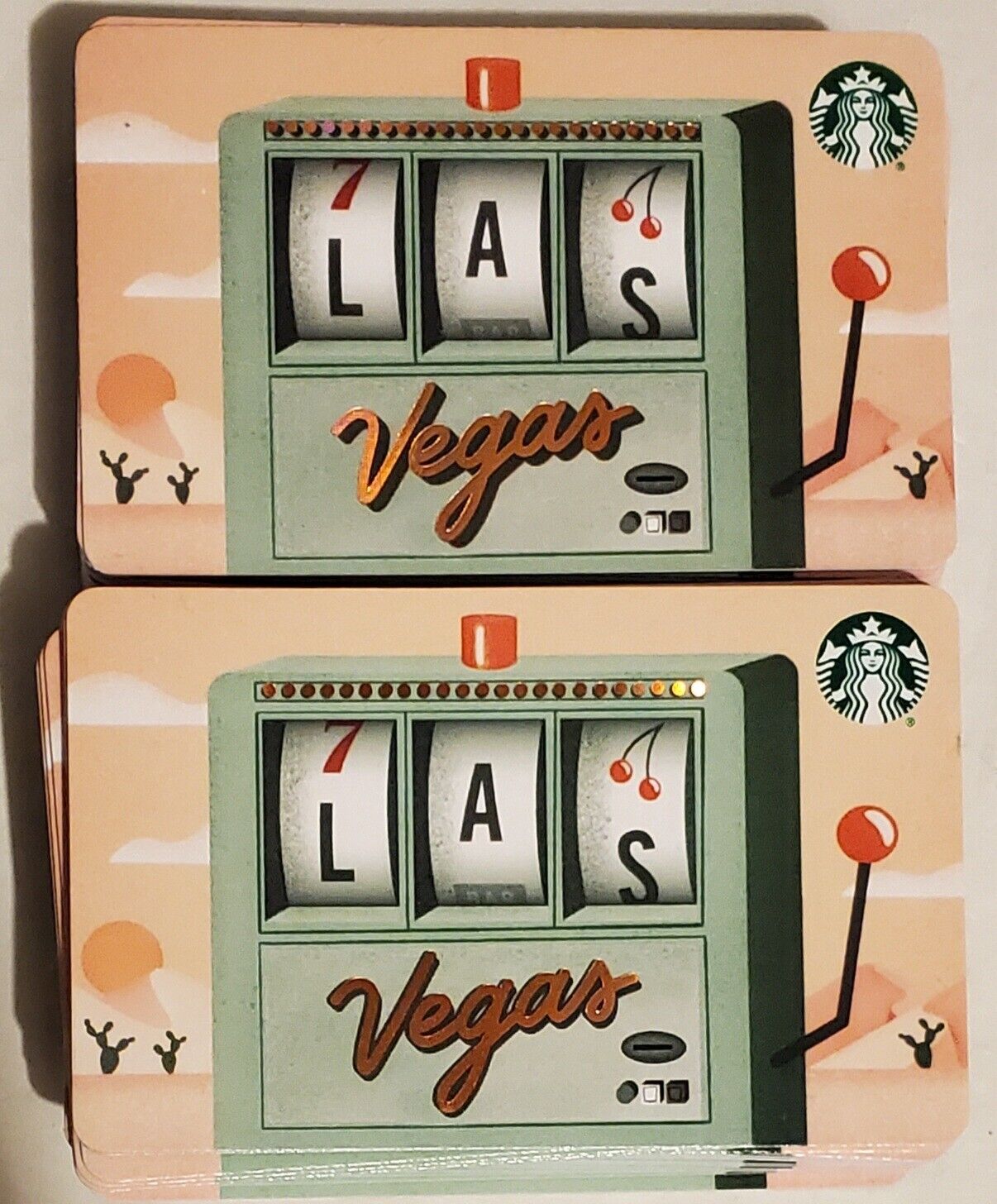 Twenty five Starbucks USA City State Las Vegas Edition Gift Cards Lot Brand New
