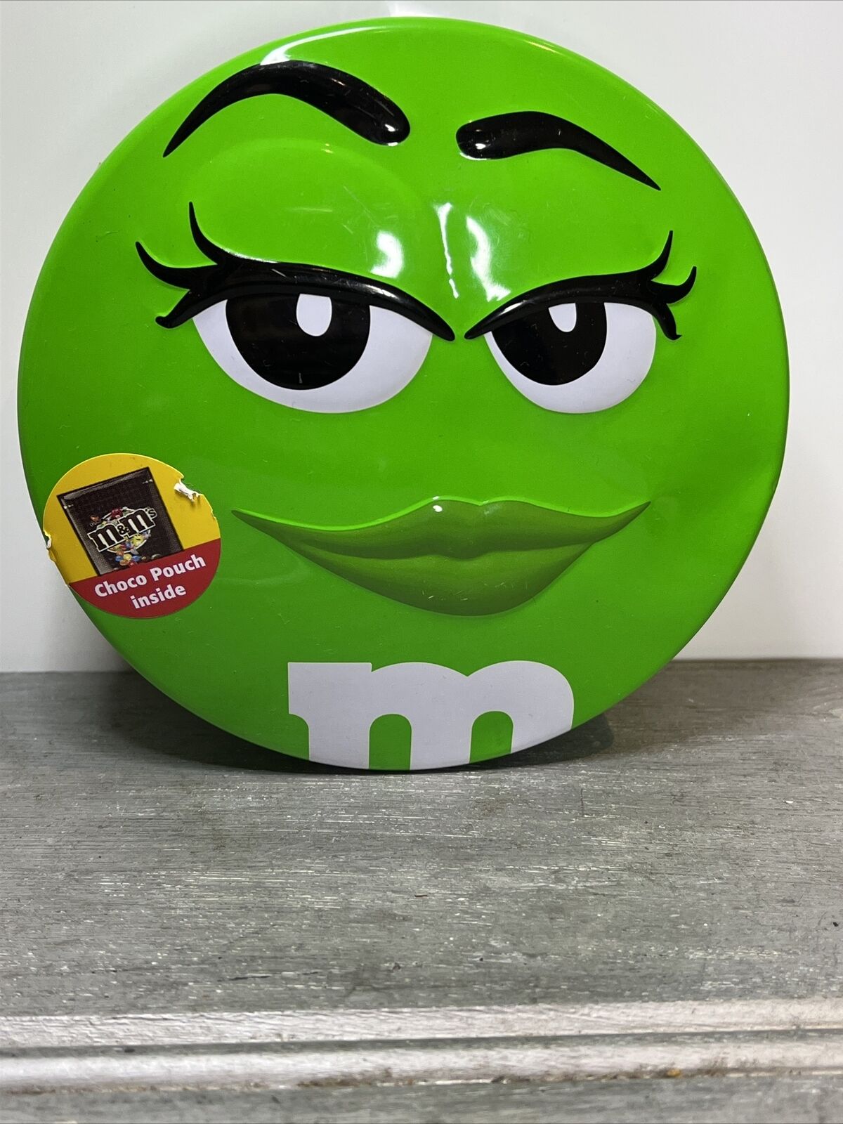 Green Round M & M\'s EMPTY Collectable Tin Container ...