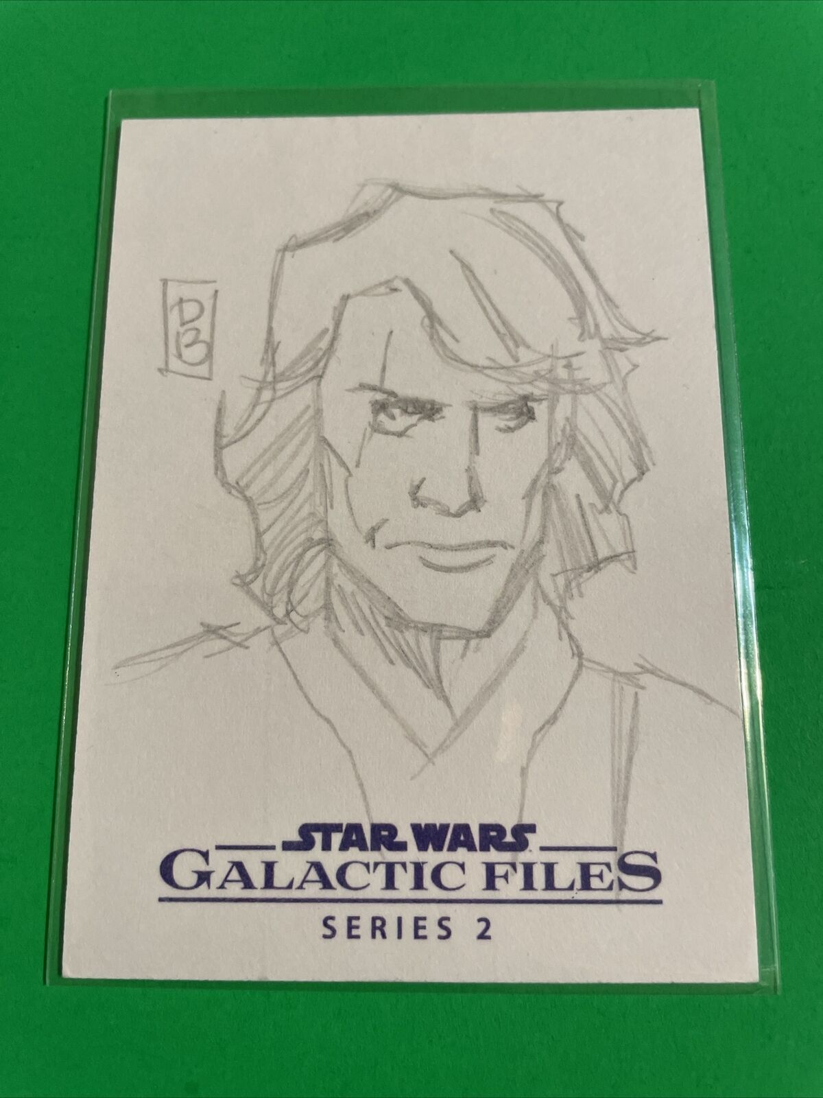 2013 Topps Star Wars Galactic Files Sketch Card  1/1 Artist David Green Rare