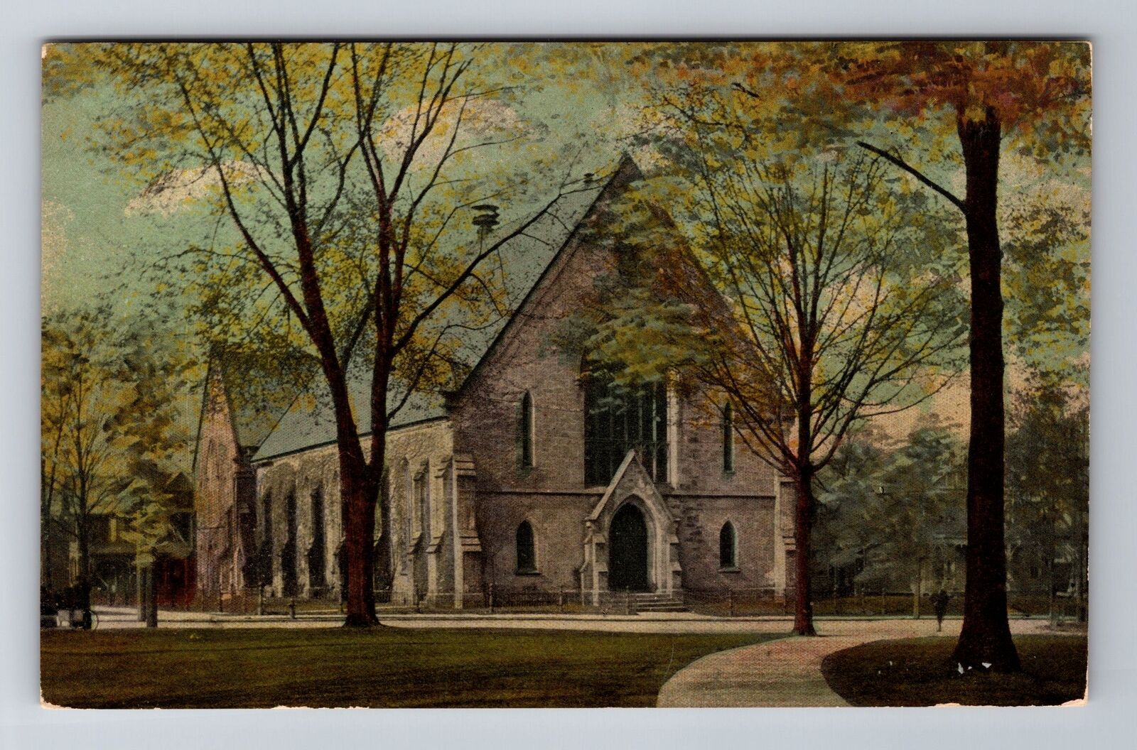 Meadville PA-Pennsylvania, ME Church, Religion, Vintage Souvenir Postcard