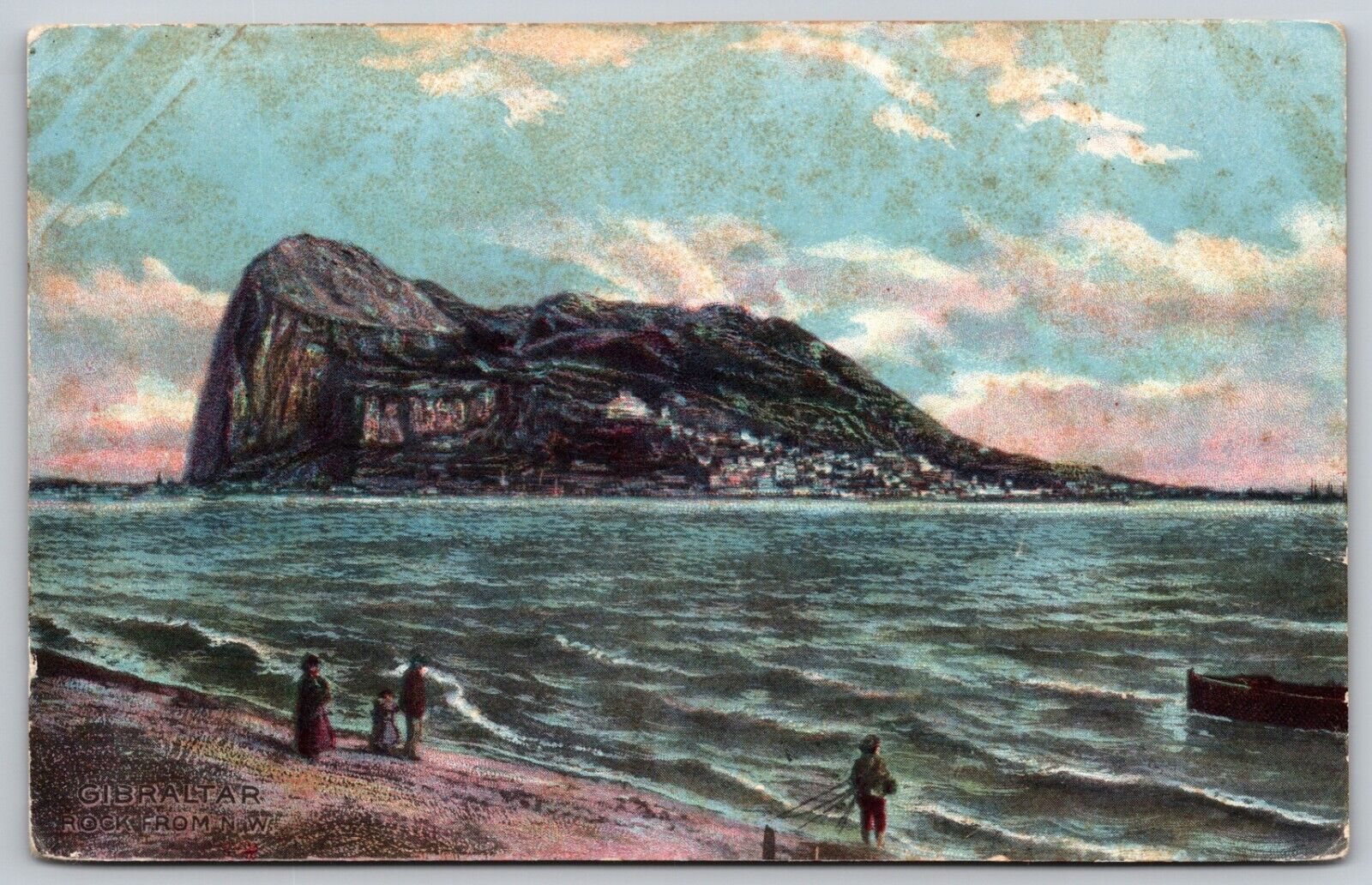 Gibraltar Rock from NW Prudential Insurance Co of America c.1909 Postcard