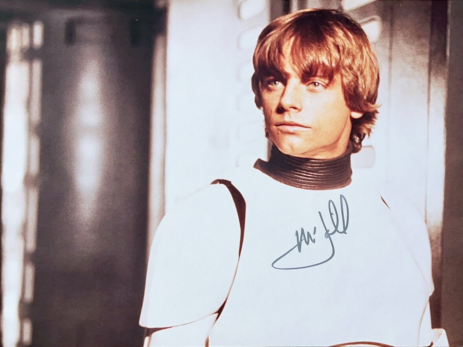Mark Hamill Star Wars Luke as Stormtrooper Signed 8x10 READ DESCRIPTION