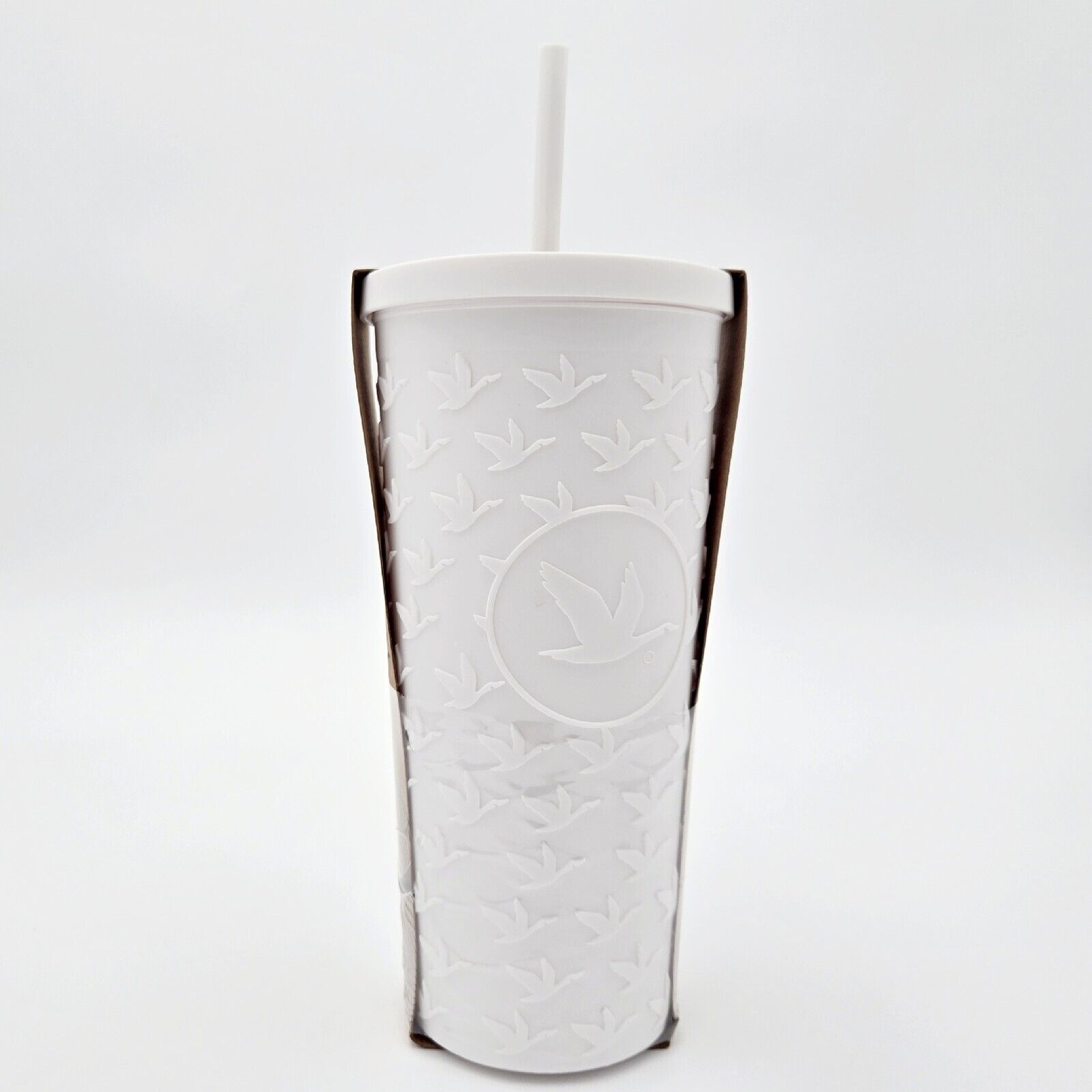 WAWA Limited Edition 2024 Goose Grip Logo Soft Touch WHITE Tumbler Cup Straw NEW