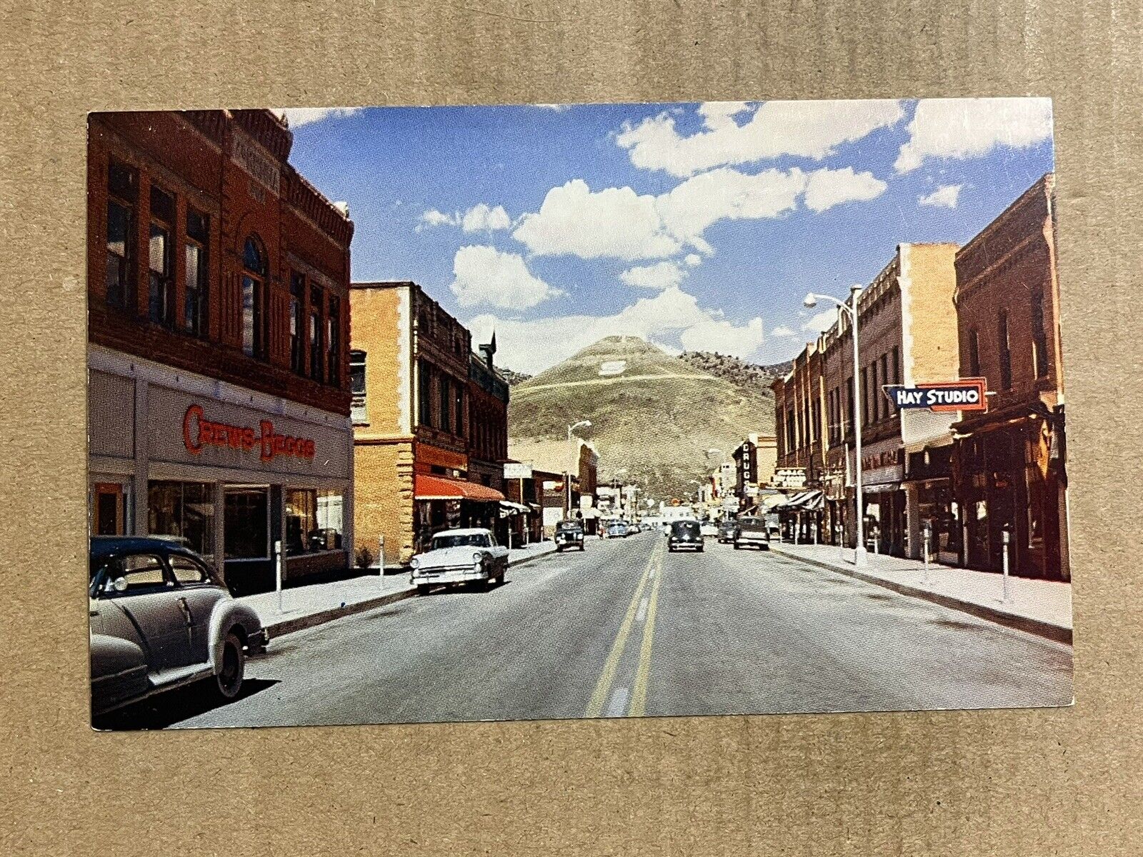 Postcard Salida Colorado Downtown Main F Street Tenderfoot Mountain Crews Beggs