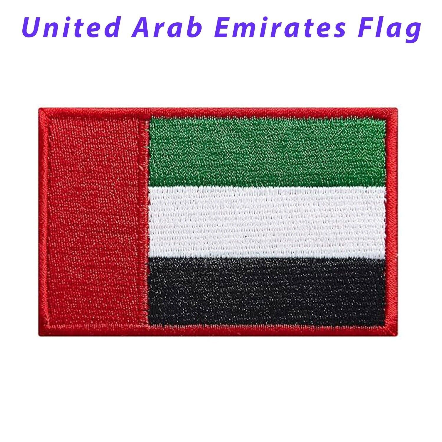 Lots of 100 United Arab Emirates Flag Embroidered Patch  UAE Patches Sew-On 3\