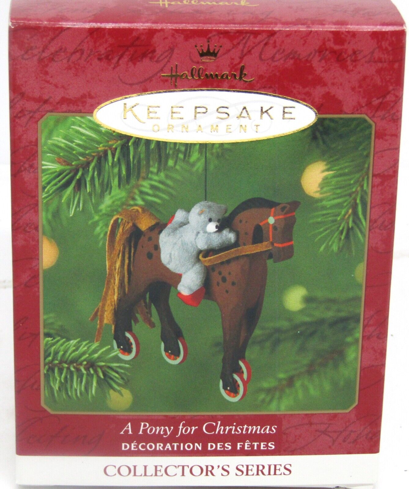Vintage 2001 Hallmark Keepsake, Collector\'s Series, A Pony for Christmas, Ornam