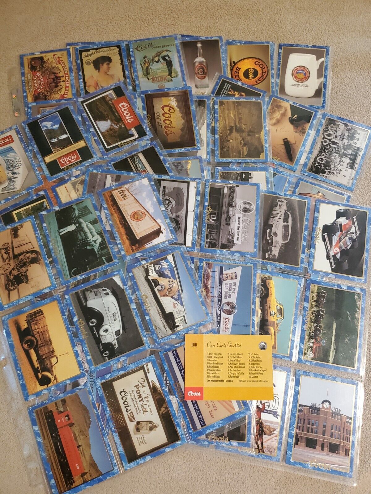 Coors Brewing Company Trading Cards Complete 100 Card Set 1995 New Old Stock