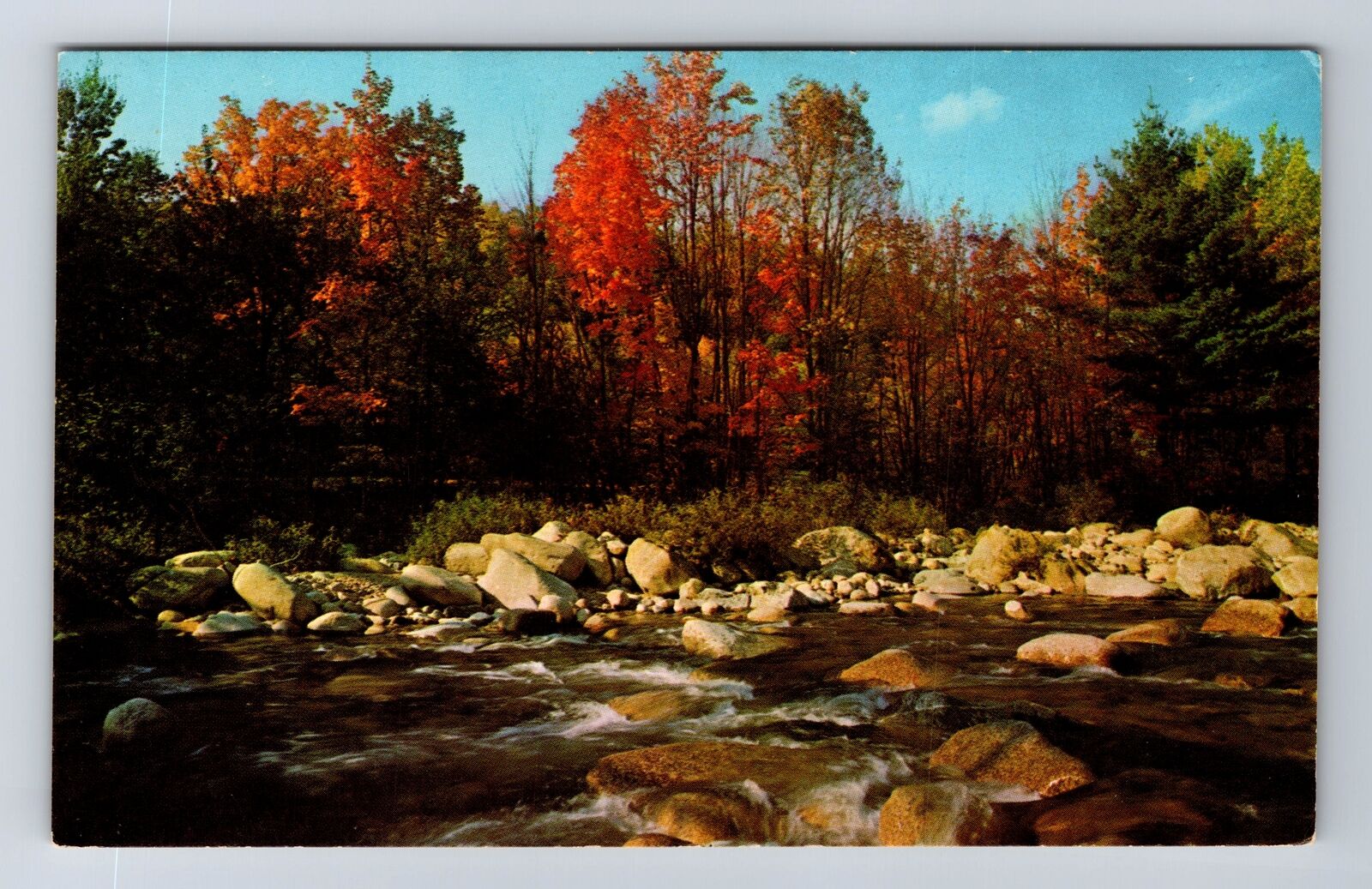 Waterville Valley NH-New Hampshire, Mad River, Antique, Vintage Postcard
