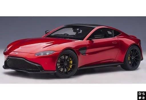 1/18 Aston Martin Vantage 2019 (Hyper Red x Carbon Black Roo mini car