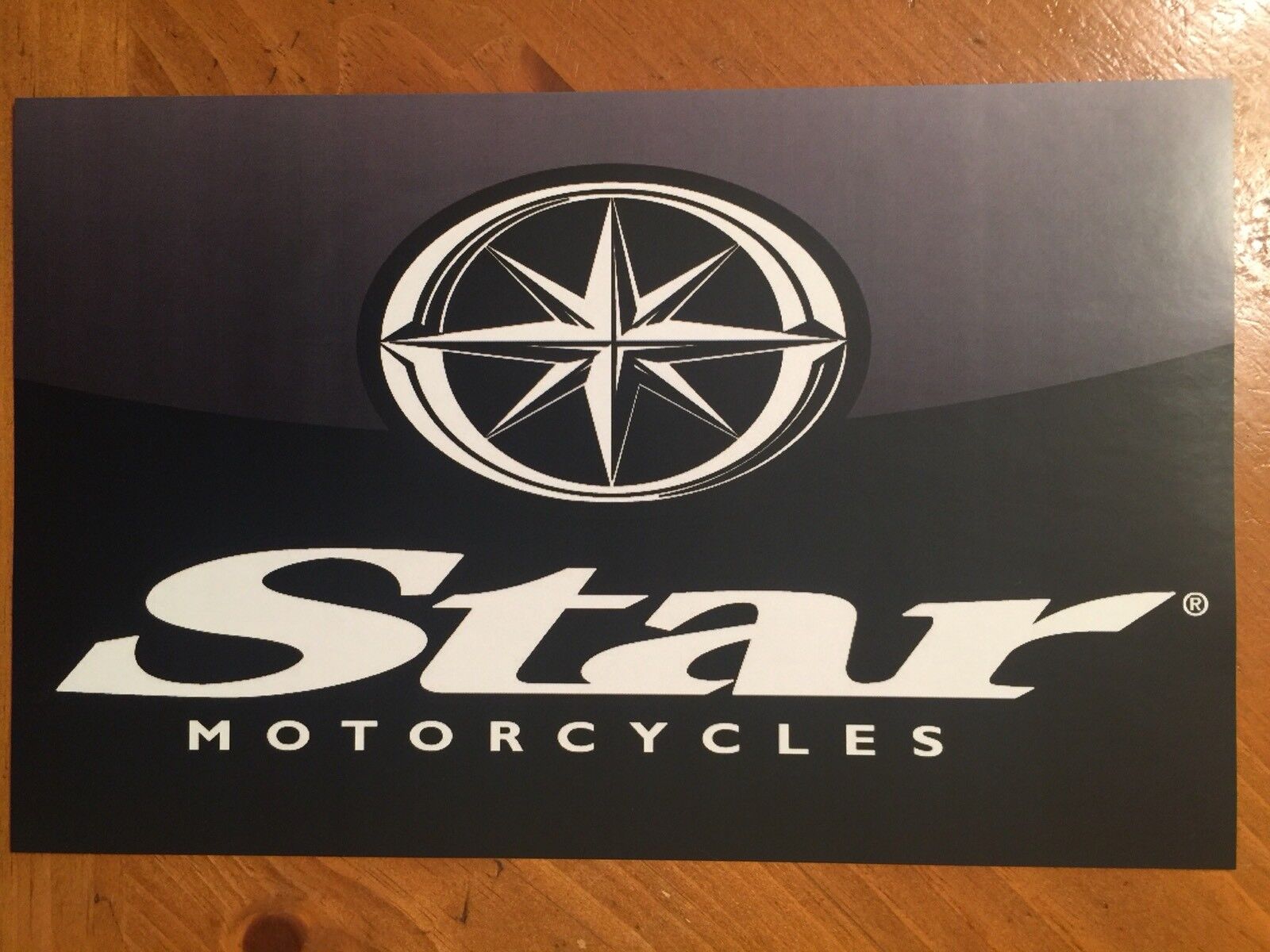 Tin Sign Vintage Star Motorcycles Yamaha