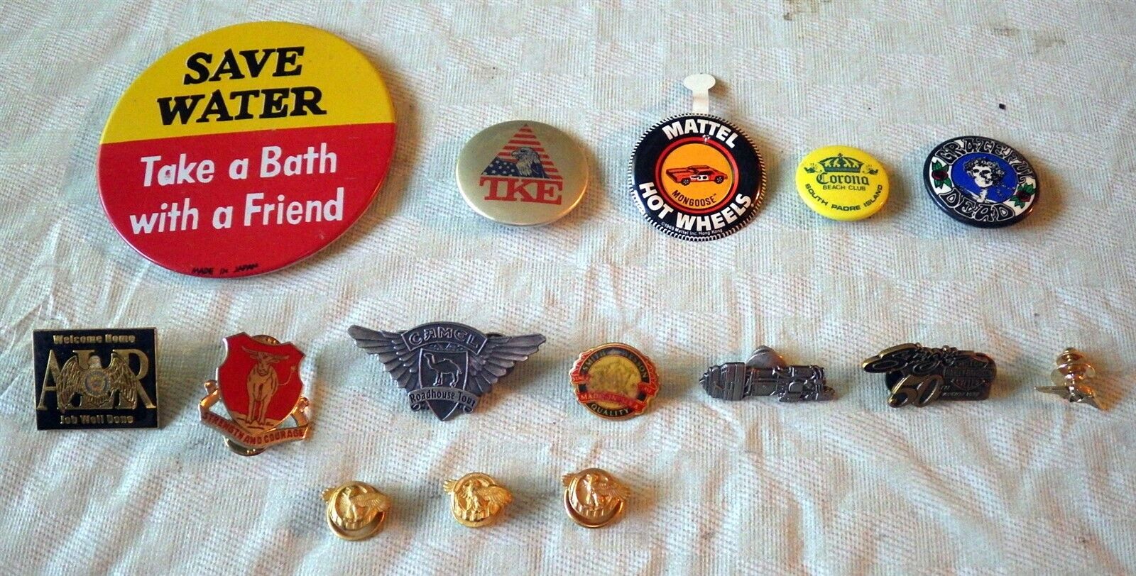 Lot of Vintage Pins, Button Pins, Tie Tack, etc ~ 15 items