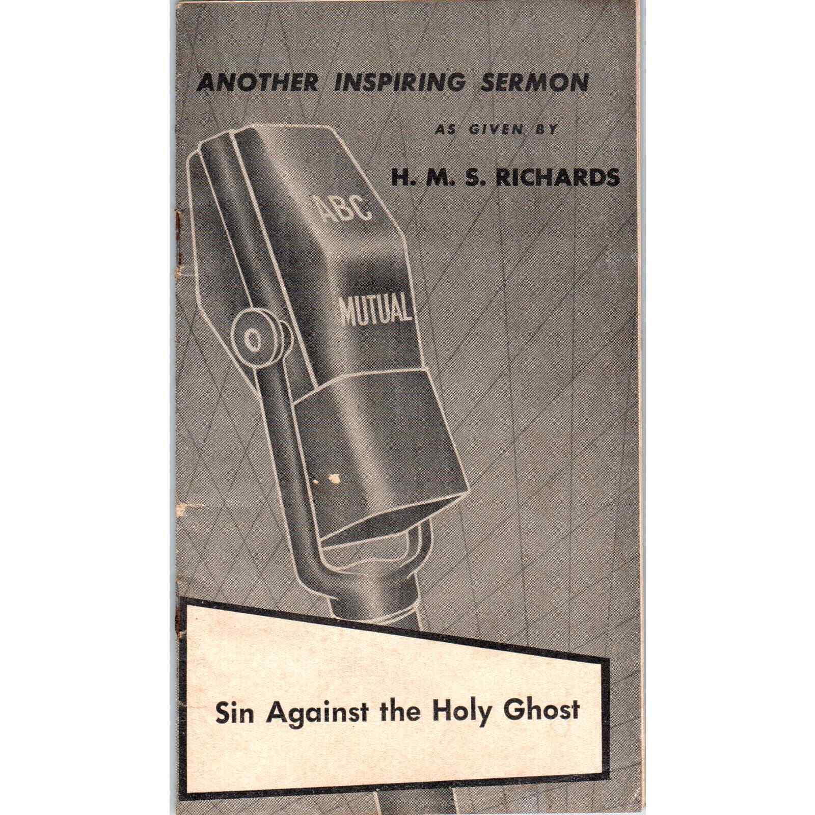 1940s Another Inspiring Sermon by H.M.S. Richards ABC Radio Booklet AF1-RR2