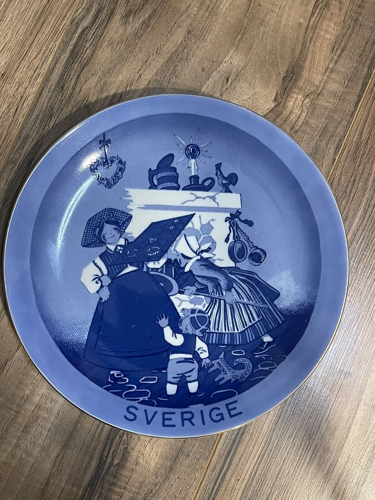 Collectible Plate Swedish Christmas Plate Vintage