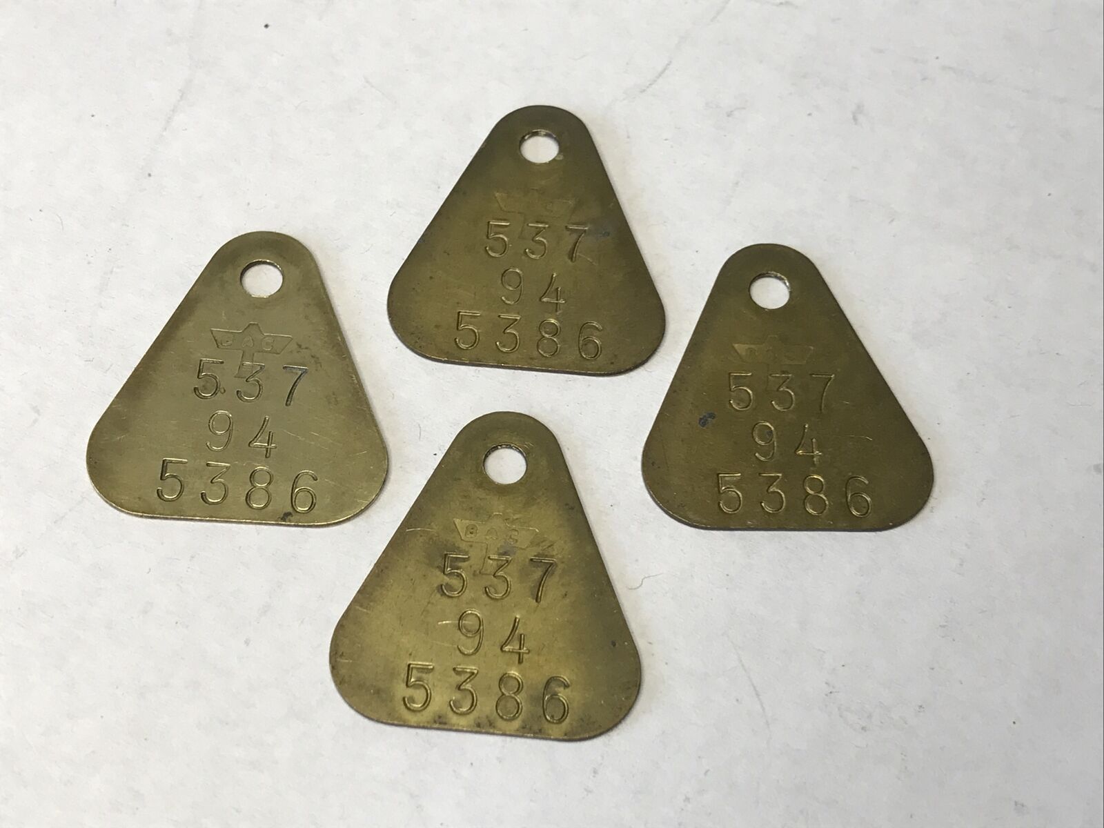 Vintage Boeing Aircraft Company Chit Tags Set Of 4