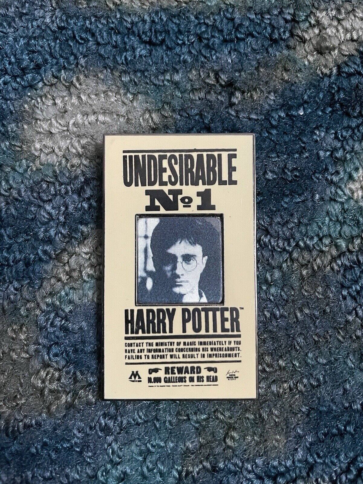 Official Harry Potter Store NYC Undesirable Number 1 Pin - Used No Card