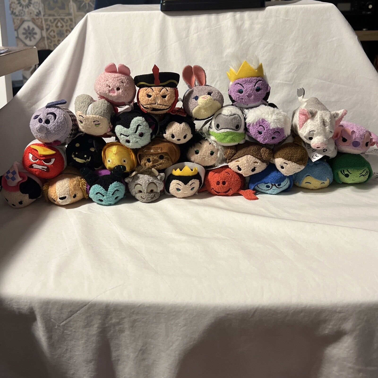 Assortment of Disney Tsum Tsum Mini Plush Lot of 29