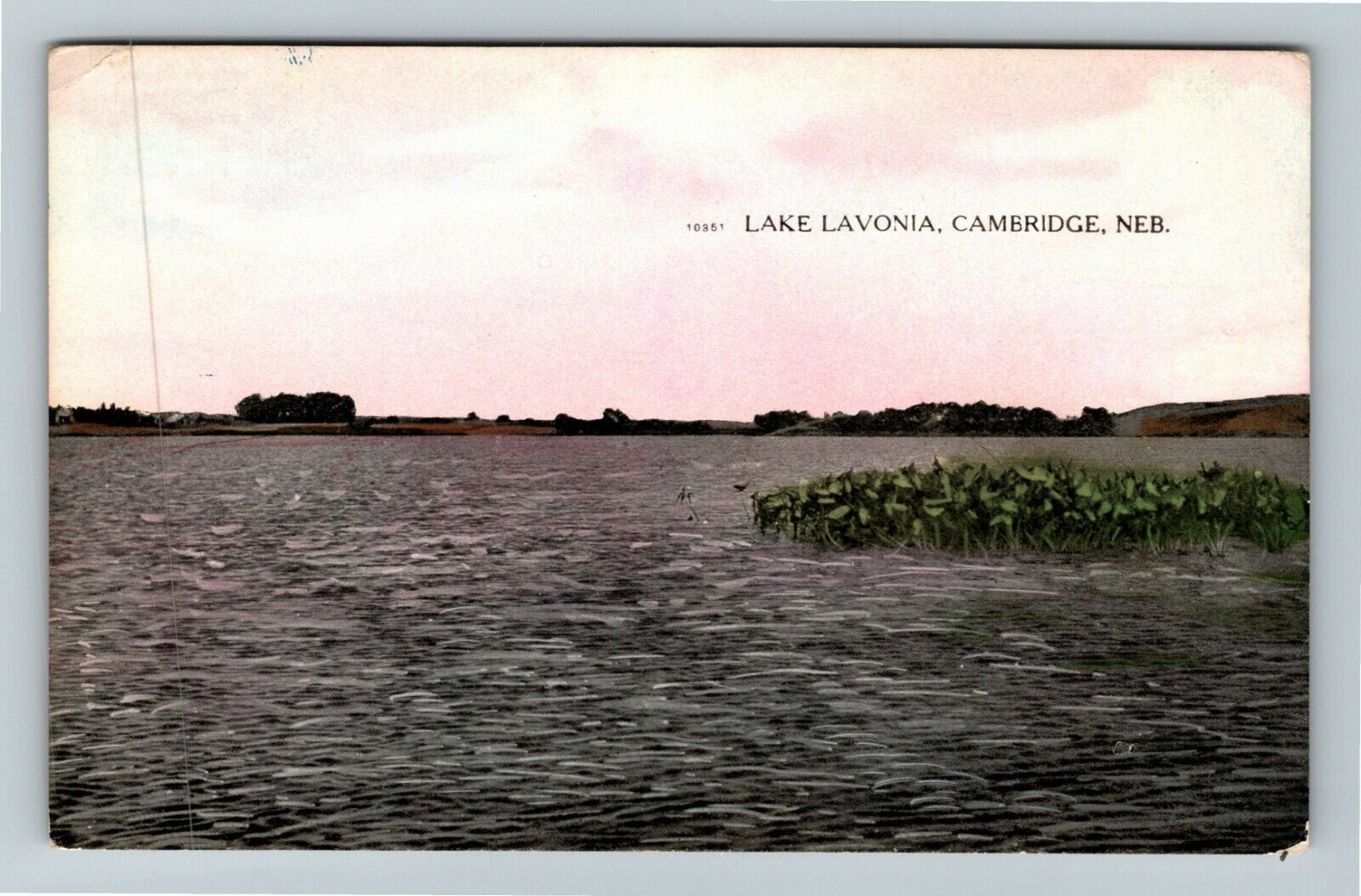 Cambridge NE-Nebraska, Lake Lavonia, Vintage Postcard