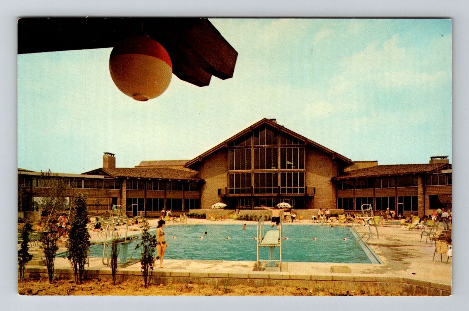 Columbus OH-Ohio, Salt Fork State Lodge, Advertising, Vintage Postcard