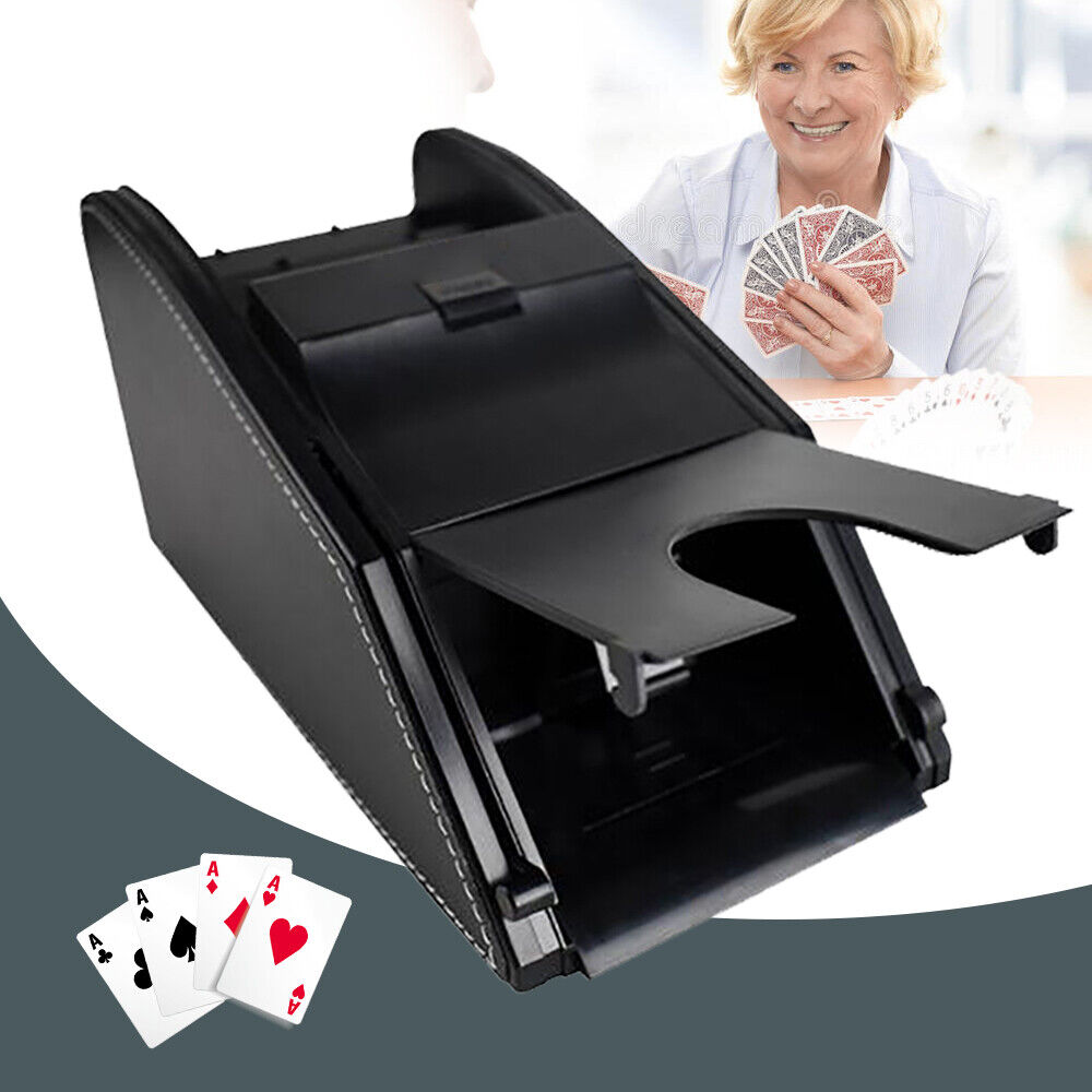 Automatic Card Shuffler Electric Poker Bridge Poker Shuffling Machine Dispenser 