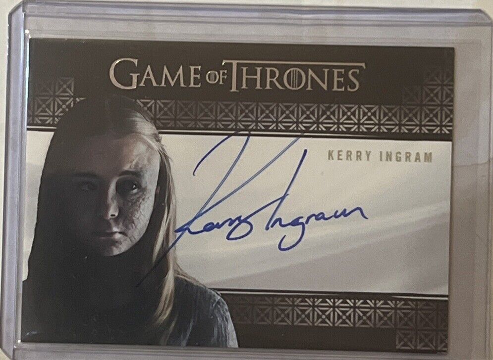 2023 Game of Thrones Art & Images Valyrian Steel Kerry Ingram Autograph Card
