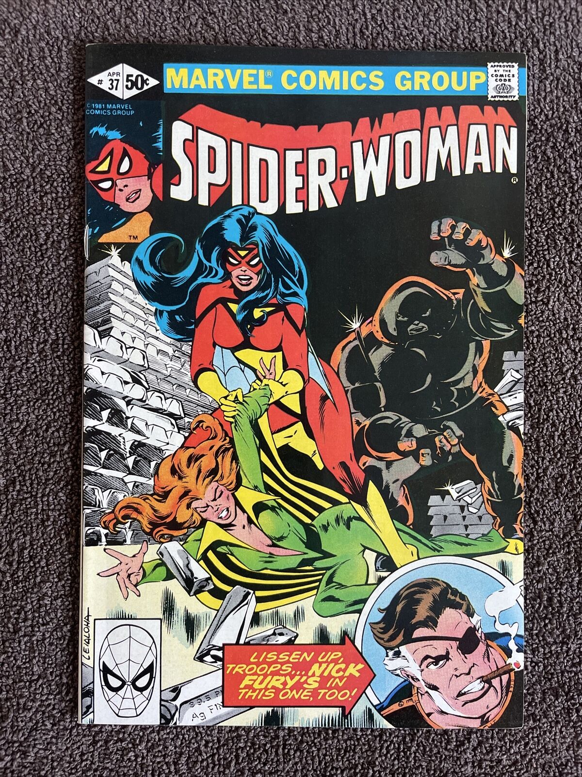 SPIDER-WOMAN #37 (Marvel, 1981) Juggernaut ~ 1st App Siryn