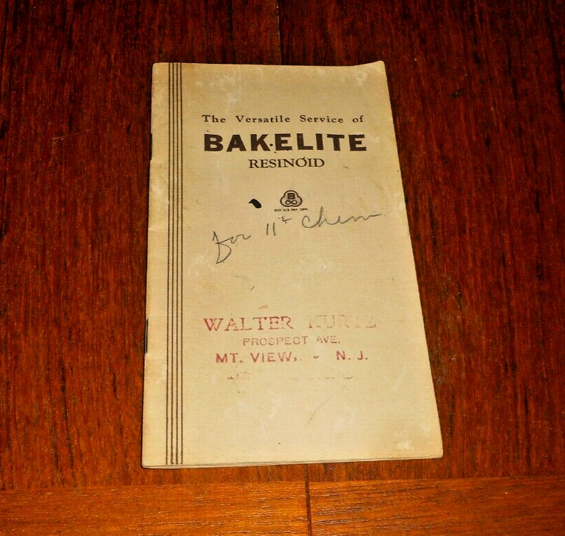 (1933) The Versatile Service of BAKELITE (Resinold) Informational Booklet- Rare