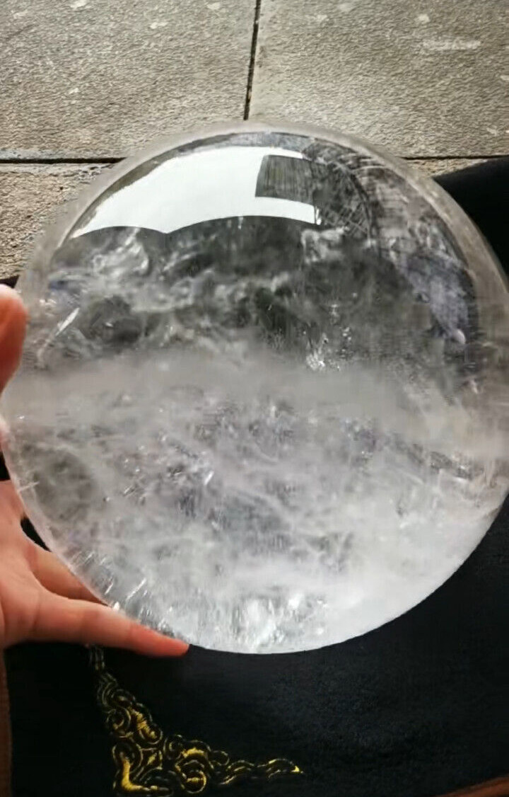 19LB Top Natural Clear Quartz Sphere Crystals Reiki Ball Healing Gems Gift
